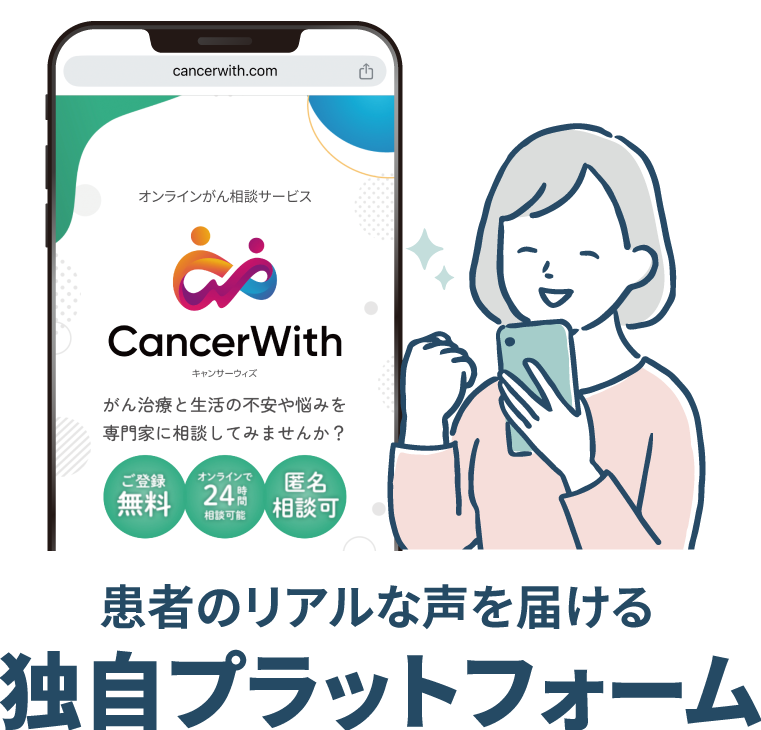 患者のリアルな声を届ける独自プラットフォーム