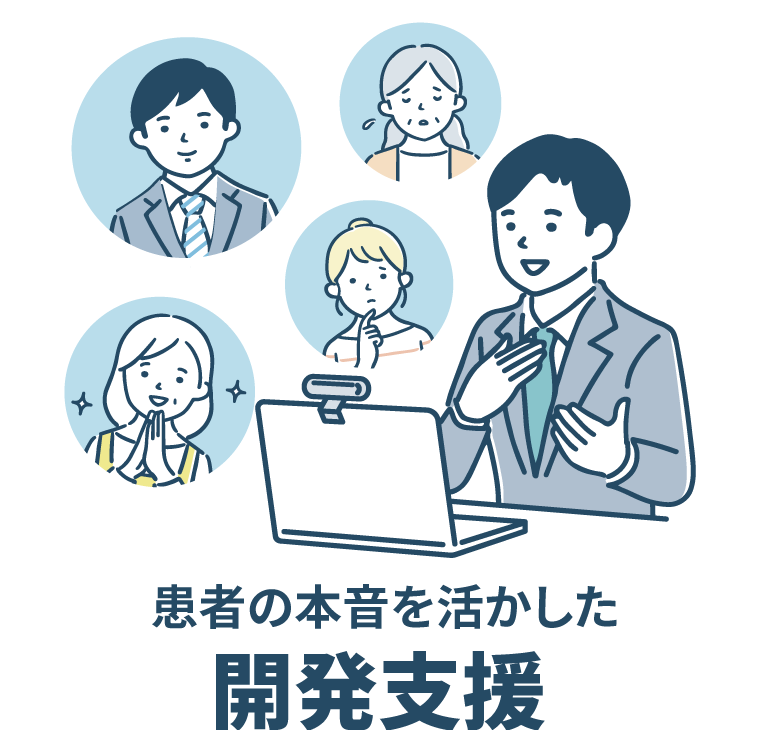 患者の本音を活かした開発支援